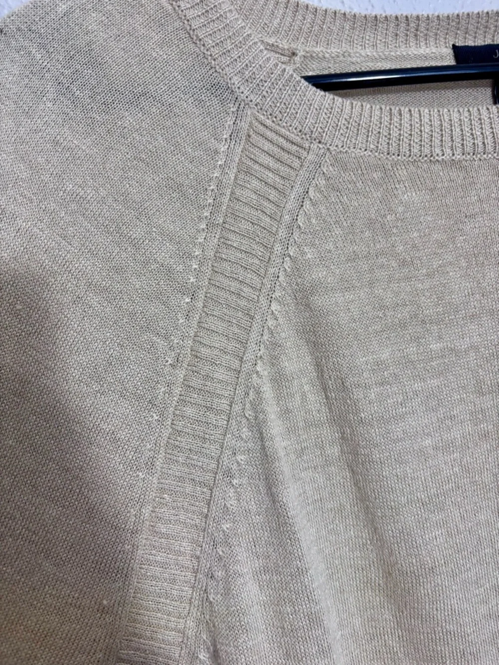 J. Crew Neutral Linen Crewneck Sweater